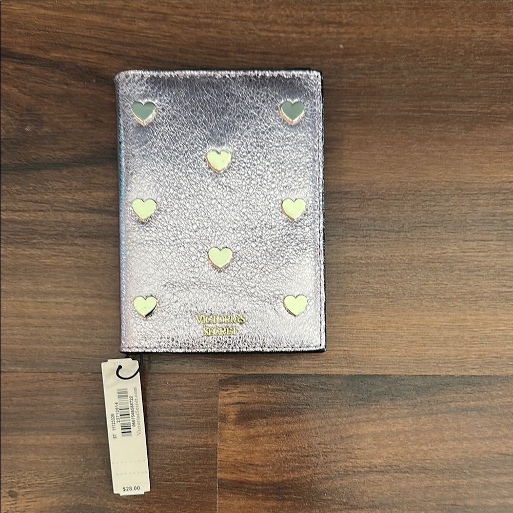 Victoria's Secret Rose pink/gold  Heart Passport Holder